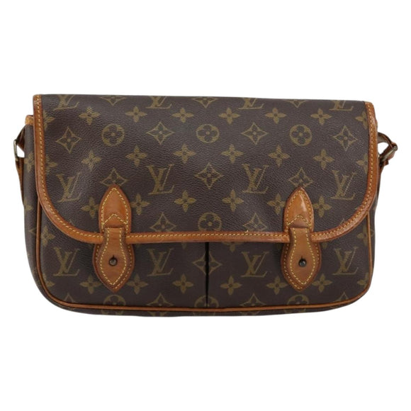 LOUIS VUITTON Monogram Gibeciere MM Shoulder Bag M42247 LV Auth ep12193