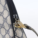 GUCCI GG Supreme Shoulder Bag PVC Navy Gold 97 02 068 Auth ep12195-14