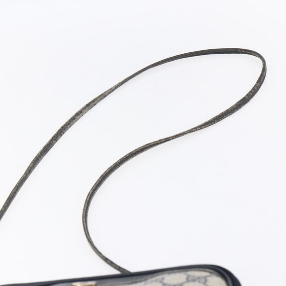 GUCCI GG Supreme Shoulder Bag PVC Navy Gold 97 02 068 Auth ep12195