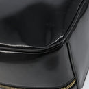 GUCCI Vanity Hand Bag Enamel Black Gold 000 2040 0323 Auth ep12198-13
