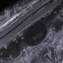 GUCCI Vanity Hand Bag Enamel Black Gold 000 2040 0323 Auth ep12198-15