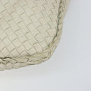 BOTTEGA VENETA INTRECCIATO Hobo Shoulder Bag Leather White 115653 Auth ep12201-9