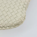 BOTTEGA VENETA INTRECCIATO Hobo Shoulder Bag Leather White 115653 Auth ep12201-15