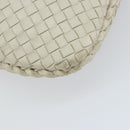 BOTTEGA VENETA INTRECCIATO Hobo Shoulder Bag Leather White 115653 Auth ep12201-16