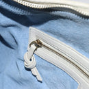 BOTTEGA VENETA INTRECCIATO Hobo Shoulder Bag Leather White 115653 Auth ep12201-20