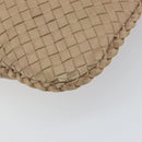 BOTTEGA VENETA INTRECCIATO Hobo Shoulder Bag Leather Beige 115653 Auth ep12202-16