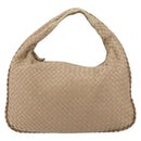 BOTTEGA VENETA INTRECCIATO Hobo Shoulder Bag Leather Beige 115653 Auth ep12202-13