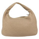BOTTEGA VENETA INTRECCIATO Hobo Shoulder Bag Leather Beige 115653 Auth ep12202-2