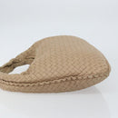 BOTTEGA VENETA INTRECCIATO Hobo Shoulder Bag Leather Beige 115653 Auth ep12202-4