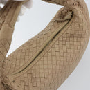 BOTTEGA VENETA INTRECCIATO Hobo Shoulder Bag Leather Beige 115653 Auth ep12202-6