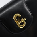 GUCCI Hand Bag Leather Black Gold 406 000 1080 Auth ep12203-17
