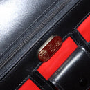 GUCCI Hand Bag Leather Black Gold 406 000 1080 Auth ep12203-18