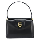 GUCCI Hand Bag Leather Black Gold 406 000 1080 Auth ep12203-13