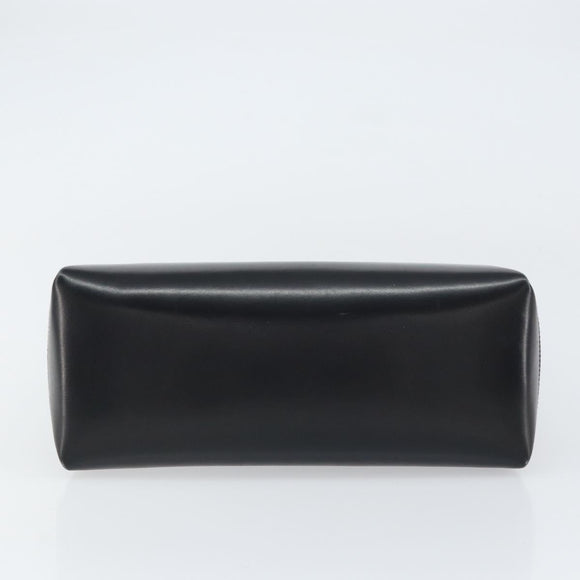GUCCI Hand Bag Leather Black Gold 406 000 1080 Auth ep12203