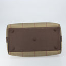 Burberrys Nova Check Boston Bag Canvas Beige Gold Auth ep12208-5