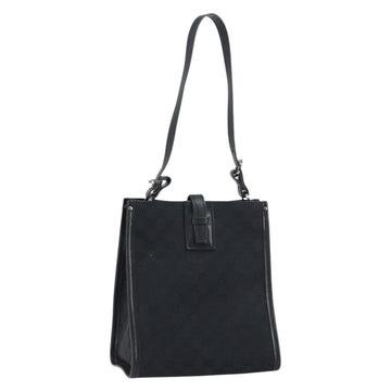 GUCCI GG Canvas Shoulder Bag Black 110292 Auth ep12209