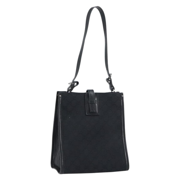 GUCCI GG Canvas Shoulder Bag Black 110292 Auth ep12209