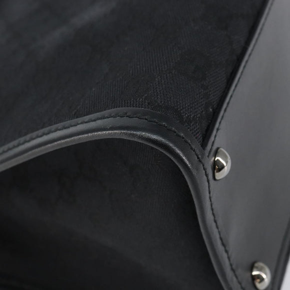 GUCCI GG Canvas Shoulder Bag Black 110292 Auth ep12209