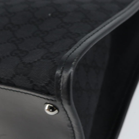 GUCCI GG Canvas Shoulder Bag Black 110292 Auth ep12209