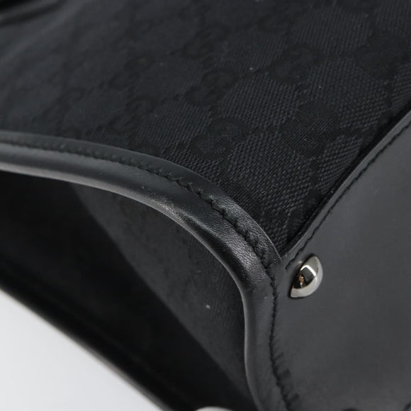 GUCCI GG Canvas Shoulder Bag Black 110292 Auth ep12209