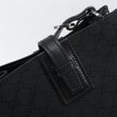 GUCCI GG Canvas Shoulder Bag Black 110292 Auth ep12209-14