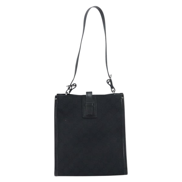GUCCI GG Canvas Shoulder Bag Black 110292 Auth ep12209