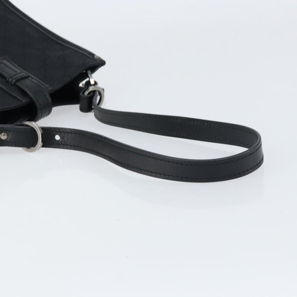GUCCI GG Canvas Shoulder Bag Black 110292 Auth ep12209