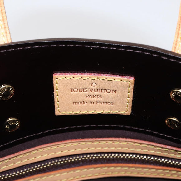 LOUIS VUITTON Monogram Vernis Reade PM Hand Bag Amarante M91993 LV Auth ep12211