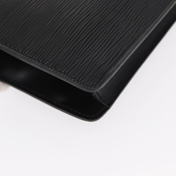 LOUIS VUITTON Epi Montaigne 27 Clutch Bag Black M52652 LV Auth ep12214