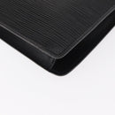 LOUIS VUITTON Epi Montaigne 27 Clutch Bag Black M52652 LV Auth ep12214-16