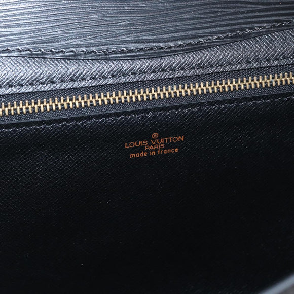 LOUIS VUITTON Epi Montaigne 27 Clutch Bag Black M52652 LV Auth ep12214