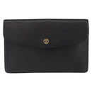 LOUIS VUITTON Epi Montaigne 27 Clutch Bag Black M52652 LV Auth ep12214-13