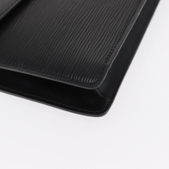 LOUIS VUITTON Epi Montaigne 27 Clutch Bag Black M52652 LV Auth ep12214