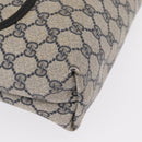 GUCCI GG Supreme Sherry Line Tote Bag PVC Navy Gold 39 002 4487 Auth ep12216-9