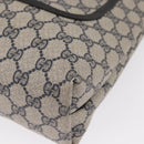 GUCCI GG Supreme Sherry Line Tote Bag PVC Navy Gold 39 002 4487 Auth ep12216-14