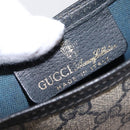 GUCCI GG Supreme Sherry Line Tote Bag PVC Navy Gold 39 002 4487 Auth ep12216-18