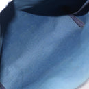 GUCCI GG Supreme Sherry Line Tote Bag PVC Navy Gold 39 002 4487 Auth ep12216-10