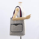 GUCCI GG Supreme Sherry Line Tote Bag PVC Navy Gold 39 002 4487 Auth ep12216-21