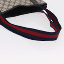 GUCCI GG Supreme Sherry Line Tote Bag PVC Navy Gold 39 002 4487 Auth ep12216-7