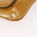 LOUIS VUITTON Monogram Vernis Thompson Street Bag Beige M91301 LV Auth ep12217-9