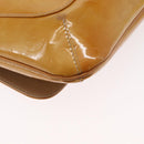 LOUIS VUITTON Monogram Vernis Thompson Street Bag Beige M91301 LV Auth ep12217-15