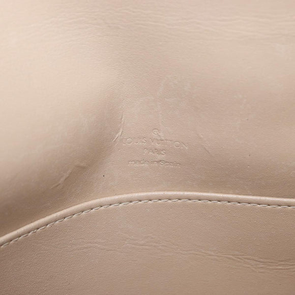 LOUIS VUITTON Monogram Vernis Thompson Street Bag Beige M91301 LV Auth ep12217