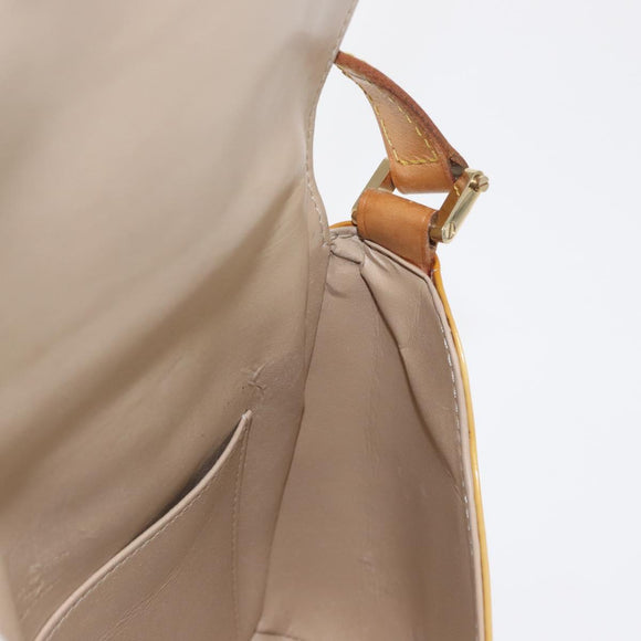 LOUIS VUITTON Monogram Vernis Thompson Street Bag Beige M91301 LV Auth ep12217