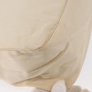 FENDI Mamma Baguette Shoulder Bag Canvas Beige Silver Auth ep12218-12