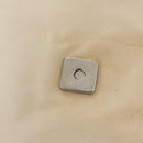 FENDI Mamma Baguette Shoulder Bag Canvas Beige Silver Auth ep12218-10