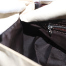 FENDI Mamma Baguette Shoulder Bag Canvas Beige Silver Auth ep12218-23