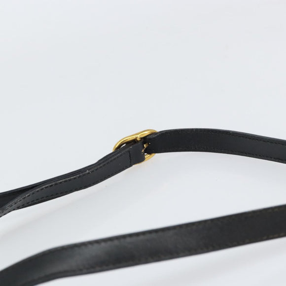 GUCCI GG Canvas Shoulder Bag Black Gold 001 14 0412 Auth ep12224