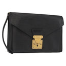 LOUIS VUITTON Epi Serie Dragonne Clutch Bag Black Noir M52612 LV Auth ep12225-1