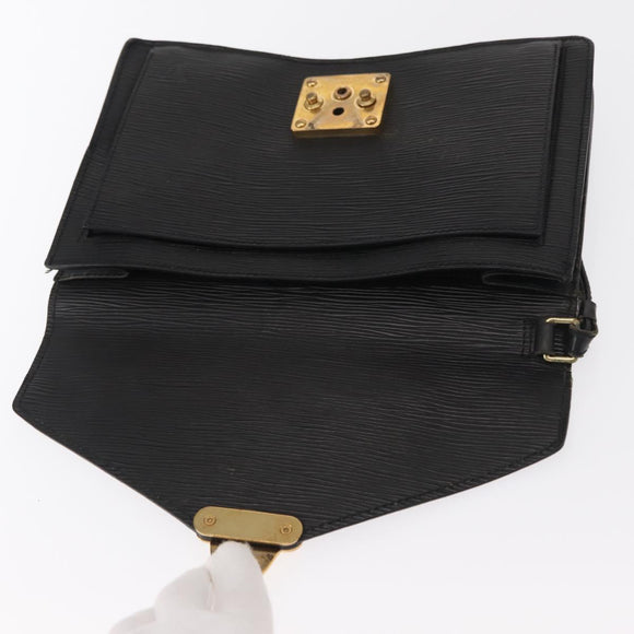 LOUIS VUITTON Epi Serie Dragonne Clutch Bag Black Noir M52612 LV Auth ep12225
