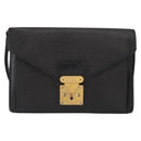 LOUIS VUITTON Epi Serie Dragonne Clutch Bag Black Noir M52612 LV Auth ep12225-13
